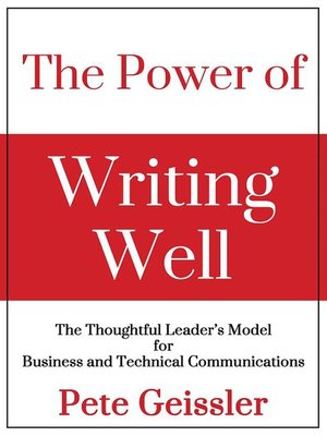 cover image of The Power of Writing Well
